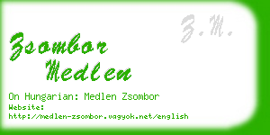 zsombor medlen business card